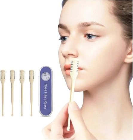 2 Pcs Manual Nose Hair Trimmer Set