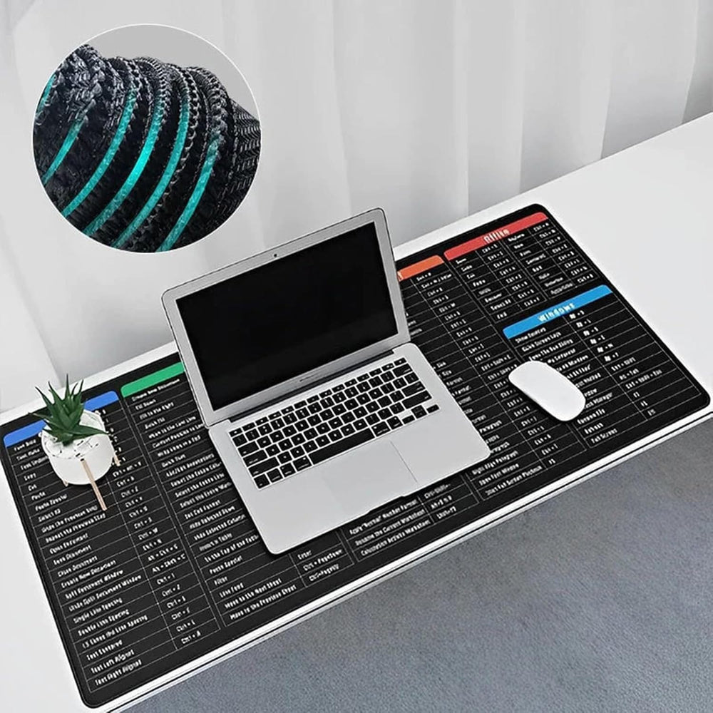 Shortcut Keyboard MAT Office PS Lock Edge CAD/WO/AI/Excel/CDR/PPT Keyboard Table Mat Consignment 30x80cm