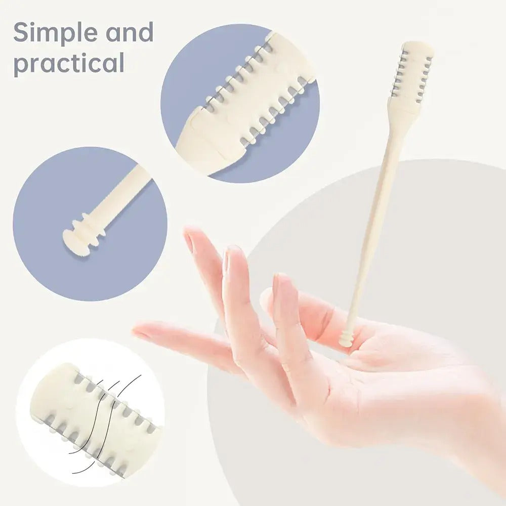 2 Pcs Manual Nose Hair Trimmer Set
