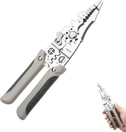3-in-1 Heavy Duty Electrical Wire Stripper & Crimper Pliers