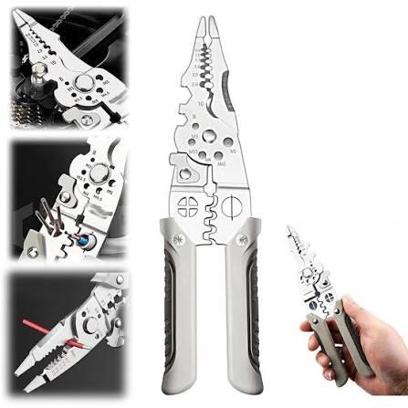 3-in-1 Heavy Duty Electrical Wire Stripper & Crimper Pliers