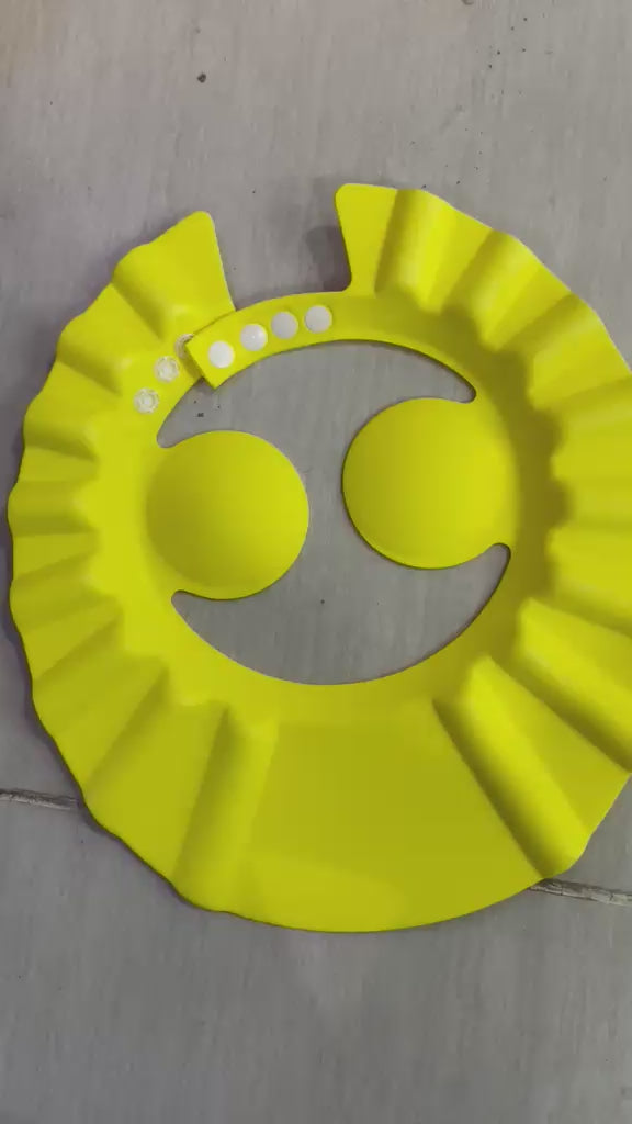 Baby Shower Cap with Stopper – Adjustable Silicone Shampoo Bath Cap for Kids